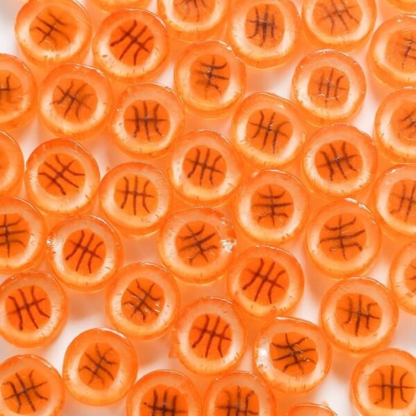 Basketball Candy - Hard Candy 8 OZ Resealable Bag of Individually Wrapped Small Candy (approx. 58 pcs) Hard Candies - Great for Basketball Party Favors - Snacks for Team - Birthday Favors Party Bags - Office Candy - Yummy Treats for Kids and Adults