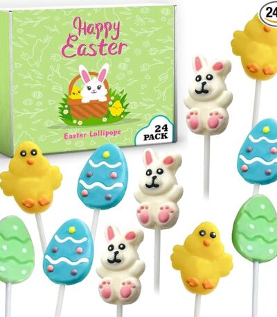 24 Easter Candy Lollipops Individually