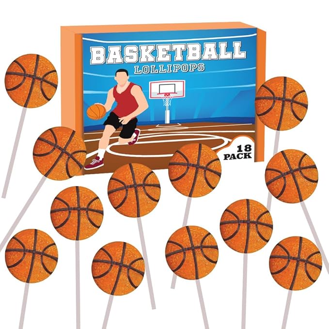 Basketball Candy Lollipops By Rbbz Party