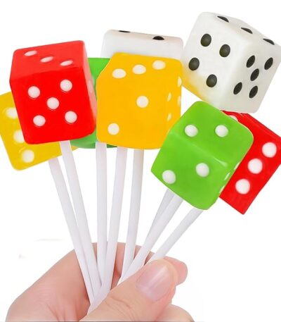 Dice Candy Lollipops