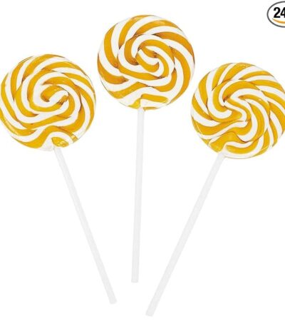GOLD SWIRL LOLLIPOPS
