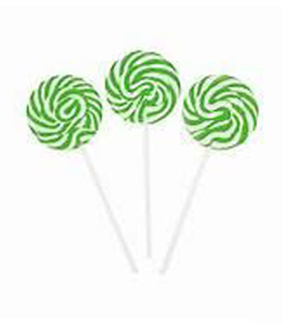 Green Swirl Lollipops by Rbbz Party