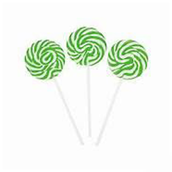 Green Swirl Lollipops by Rbbz Party