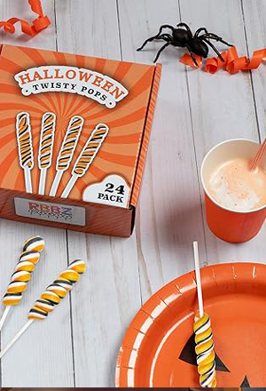 Seasonal Candy Halloween Twisty Lollipops by Rbbz Party