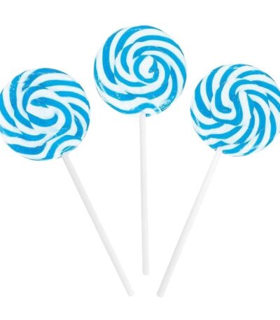 LIGHT BLUE SWIRL LOLLIPOPS RBBZ PARTY