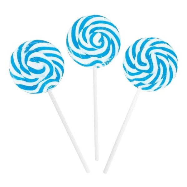 LIGHT BLUE SWIRL LOLLIPOPS RBBZ PARTY
