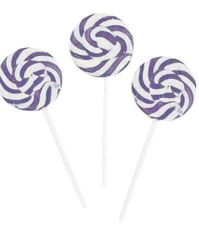 PURPLE SWIRL LOLLIPOPS RBBZ PARTY