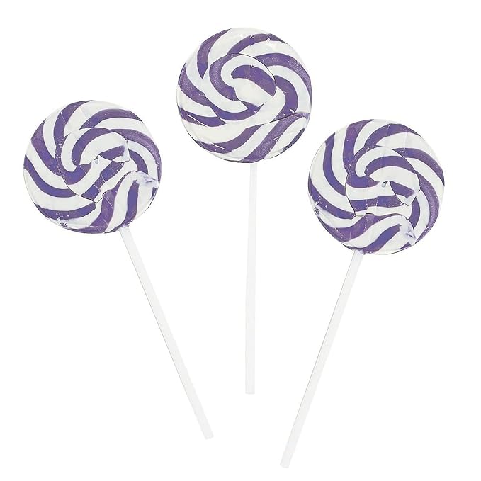 PURPLE SWIRL LOLLIPOPS RBBZ PARTY