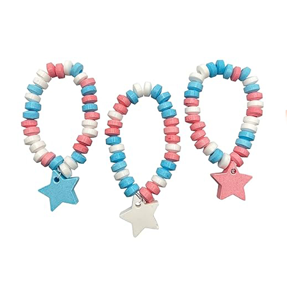 Patriotic Candy White and Blue Candy Bracelets Rbbz Party