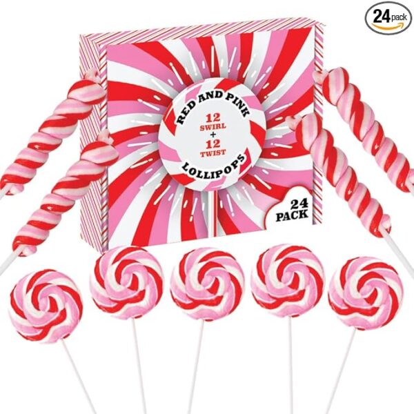 Pink and White Lollipops by Rbbz Party