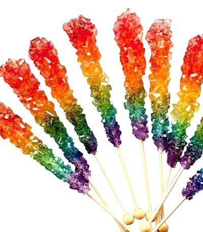 Rainbow Rock Candy - Colorful Rock Candy Sticks By Rbbz Party