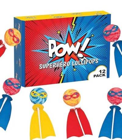 Superhero Candy Lollipops with Capes
