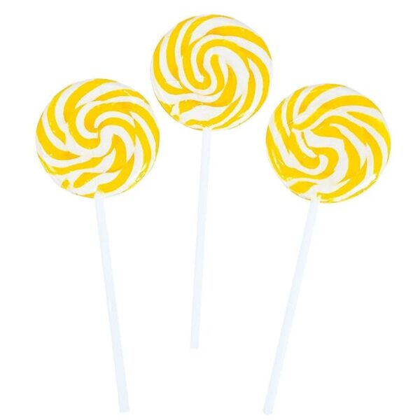 YELLOW SWIRL LOLLIPOPS RBBZ PARTY