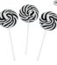 BLACK SWIRL LOLLIPOPS