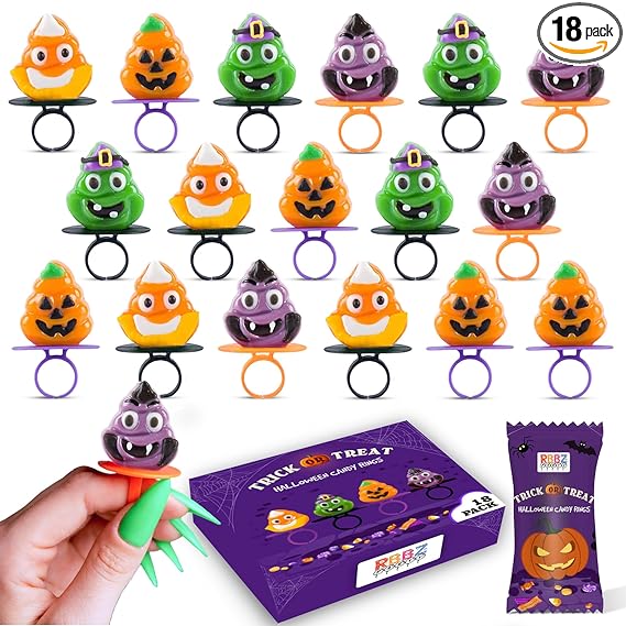 Halloween Candy Ring Pops