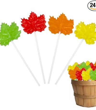 Maple Leaf Candy Lollipops