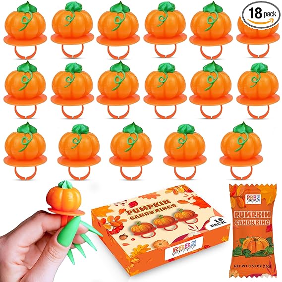 Pumpkin Candy 3D Ring Pops