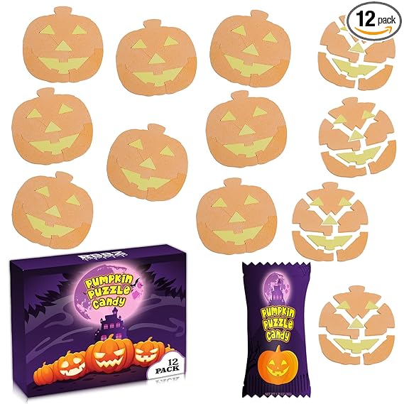 Pumpkin Jack O Lantern Puzzle Candy