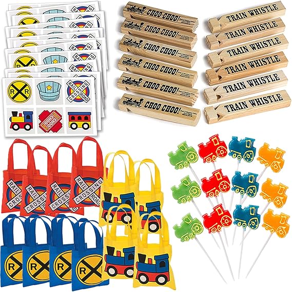 Train Party Favors Party Pack Bundle