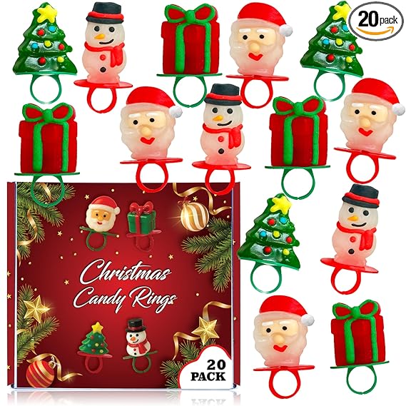 Christmas Candy Rings Bulk USA