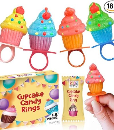 Cupcake Candy Ring Pops