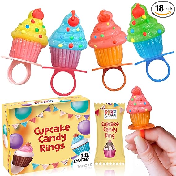 Cupcake Candy Ring Pops