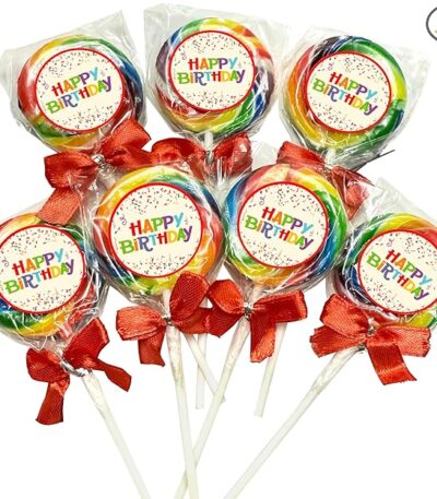 Happy Birthday Candy Lollipops