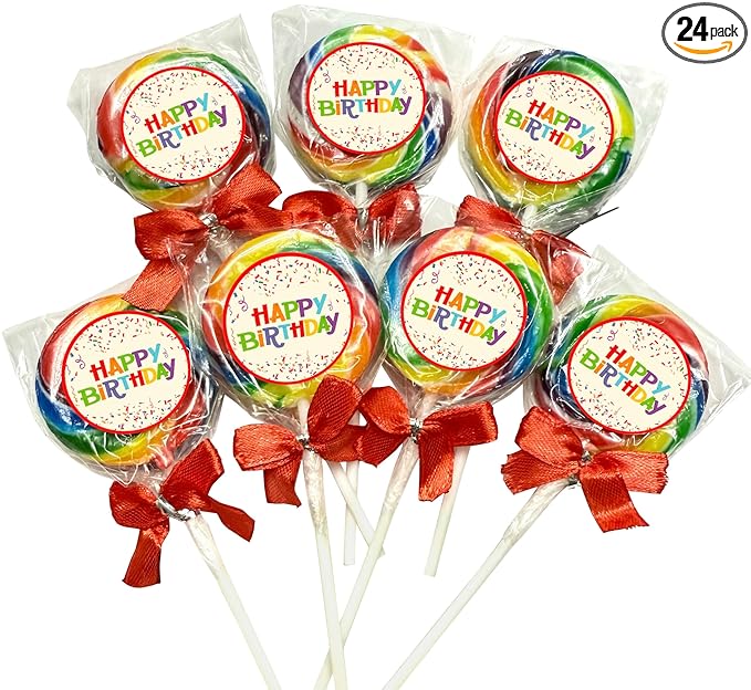Happy Birthday Candy Lollipops