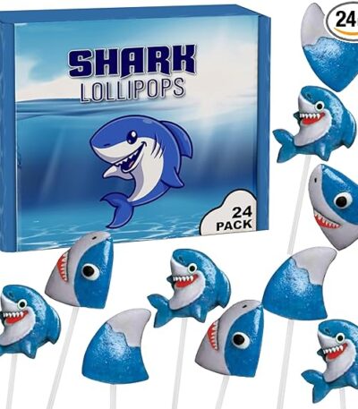 Shark Lollipops Bulk 24 Pack