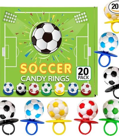 Soccer Candy 3D Rings Bulk