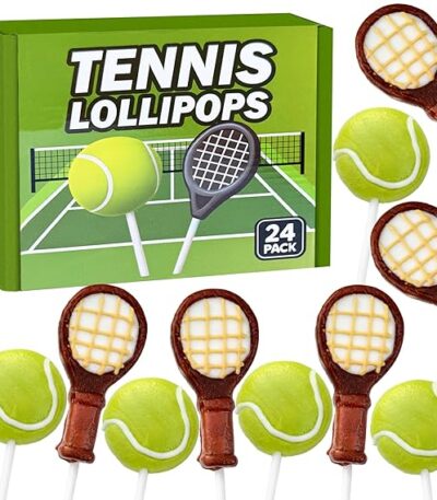 Tennis Candy - Racket and Ball Shaped Suckers